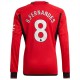 Fotballdrakter Manchester United B.Fernandes 8 Hjemmedrakt 2023-2024 - L/S