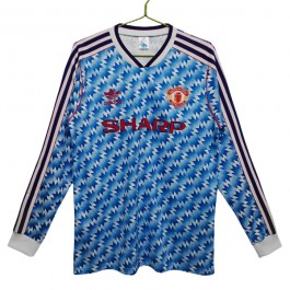 Fotballdrakter Manchester United Bortedrakt Retro 1990-1992 - L/S