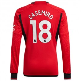 Fotballdrakter Manchester United Casemiro 18 Hjemmedrakt 2023-2024 - L/S