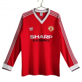 Fotballdrakter Manchester United Hjemmedrakt Retro 1983-1984 - L/S