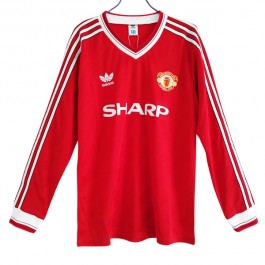 Fotballdrakter Manchester United Hjemmedrakt Retro 1986-1988 - L/S