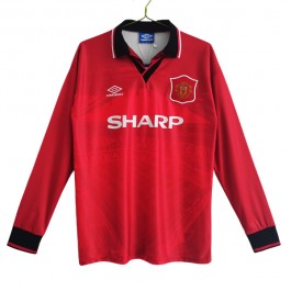 Fotballdrakter Manchester United Hjemmedrakt Retro 1994-1996 - L/S