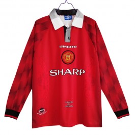 Fotballdrakter Manchester United Hjemmedrakt Retro 1996-1997 - L/S