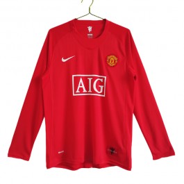 Fotballdrakter Manchester United Hjemmedrakt Retro 2007-2008 - L/S