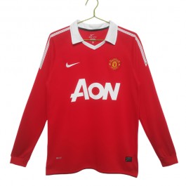 Fotballdrakter Manchester United Hjemmedrakt Retro 2010-2011 - L/S