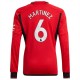 Fotballdrakter Manchester United Martinez 6 Hjemmedrakt 2023-2024 - L/S