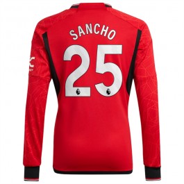 Fotballdrakter Manchester United Sancho 25 Hjemmedrakt 2023-2024 - L/S
