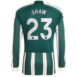 Fotballdrakter Manchester United Shaw 23 Bortedrakt 2023-2024 - L/S