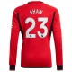 Fotballdrakter Manchester United Shaw 23 Hjemmedrakt 2023-2024 - L/S