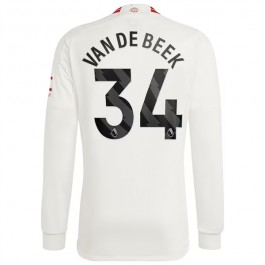 Fotballdrakter Manchester United Van De Beek 34 Tredjedrakt 2023-2024 - L/S