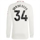 Fotballdrakter Manchester United Van De Beek 34 Tredjedrakt 2023-2024 - L/S
