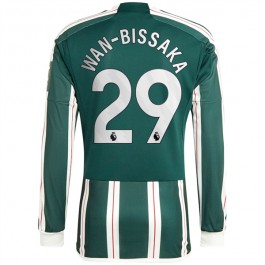 Fotballdrakter Manchester United Wan-Bissaka 29 Bortedrakt 2023-2024 - L/S