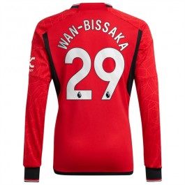 Fotballdrakter Manchester United Wan-Bissaka 29 Hjemmedrakt 2023-2024 - L/S