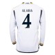 Fotballdrakter Real Madrid Alaba 4 Hjemmedrakt 2023-2024 - L/S