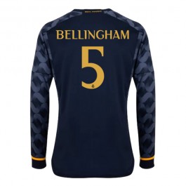 Fotballdrakter Real Madrid Bellingham 5 Bortedrakt 2023-2024 - L/S