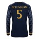 Fotballdrakter Real Madrid Bellingham 5 Bortedrakt 2023-2024 - L/S