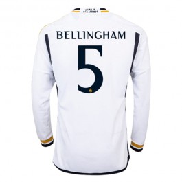 Fotballdrakter Real Madrid Bellingham 5 Hjemmedrakt 2023-2024 - L/S