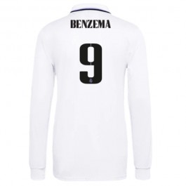 Fotballdrakter Real Madrid Benzema 9 Hjemmedrakt 2022-2023 - L/S