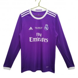 Fotballdrakter Real Madrid Bortedrakt Retro 2016-2017 - L/S