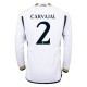 Fotballdrakter Real Madrid Carvajal 2 Hjemmedrakt 2023-2024 - L/S