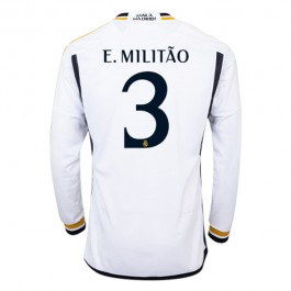 Fotballdrakter Real Madrid E. Militao 3 Hjemmedrakt 2023-2024 - L/S