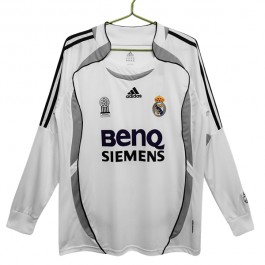 Fotballdrakter Real Madrid Hjemmedrakt Retro 2006-2007 - L/S