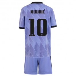 Fotballdrakter Real Madrid Modrić 10 Bortedrakt Barn 2022-2023