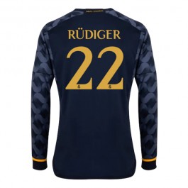 Fotballdrakter Real Madrid Rudiger 22 Bortedrakt 2023-2024 - L/S