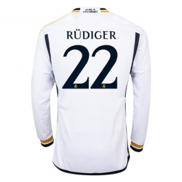 Fotballdrakter Real Madrid Rudiger 22 Hjemmedrakt 2023-2024 - L/S