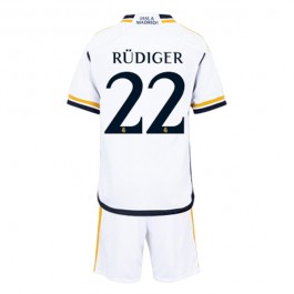 Fotballdrakter Real Madrid Rudiger 22 Hjemmedrakt Barn 2023-2024
