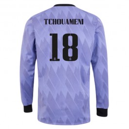 Fotballdrakter Real Madrid Tchouameni 18 Bortedrakt 2022-2023 - L/S