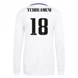 Fotballdrakter Real Madrid Tchouameni 18 Hjemmedrakt 2022-2023 - L/S