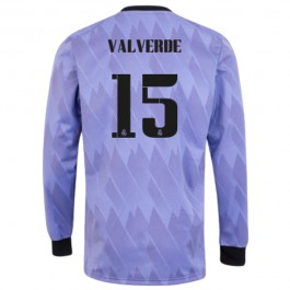 Fotballdrakter Real Madrid Valverde 15 Bortedrakt 2022-2023 - L/S
