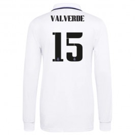 Fotballdrakter Real Madrid Valverde 15 Hjemmedrakt 2022-2023 - L/S