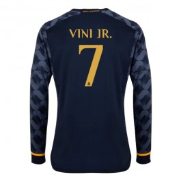 Fotballdrakter Real Madrid Vini Jr. 7 Bortedrakt 2023-2024 - L/S