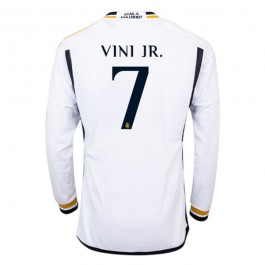 Fotballdrakter Real Madrid Vini Jr. 7 Hjemmedrakt 2023-2024 - L/S