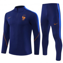 Frankrike Tracksuit 2026-27 - 1-4 Zip Blå