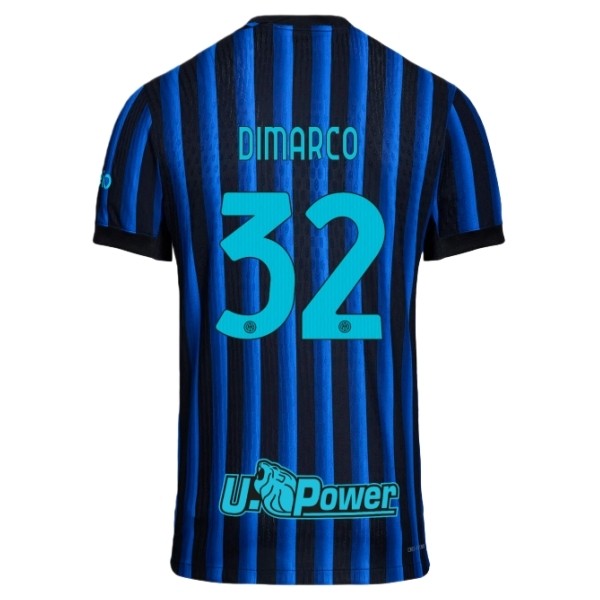 Inter Milan Dimarco 32 Hjemmedraktsett 2025-2026 Fotballdrakter Inter Milan Dimarco 32 Hjemmedraktsett 2025-2026 Fotballdrakter
