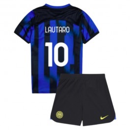 Inter Milan Lautaro 10 Hjemmedrakt Barn 2023-2024 Fotballdrakter