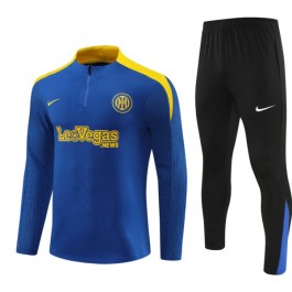 Inter Milan Treningsdresser 2024-25 - 1-4 Zip Blå