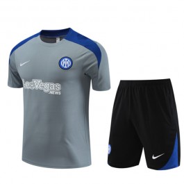 Inter Milan Treningstrøye Dress Barn 2024-25 - Shorts Grå