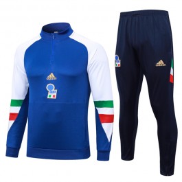 Italia Treningsdresser 2023-24 - 1-4 Zip Blå