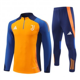 Juventus Treningsdresser 2024-25 - 1-4 Zip Blå Orange