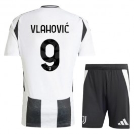 Juventus Vlahović 9 Hjemmedrakt Barn 2024-2025 Fotballdrakter