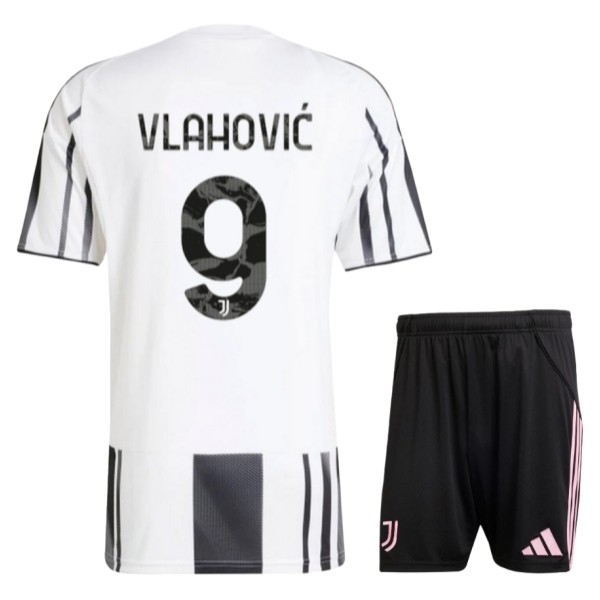 Juventus Vlahović 9 Hjemmedraktsett Barn 2025-2026 Fotballdrakter Juventus Vlahović 9 Hjemmedraktsett Barn 2025-2026 Fotballdrakter