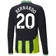 Manchester City Bernardo 20 Bortedrakt 2024-2025 L/S Fotballdrakter