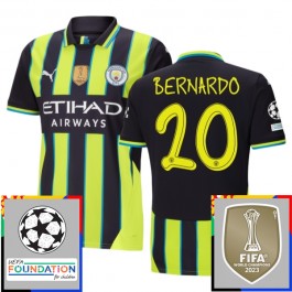 Manchester City Bernardo 20 Bortedrakt Champions League With Patch 2024-2025 Fotballdrakter