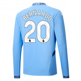 Manchester City Bernardo 20 Hjemmedrakt 2024-2025 L/S Fotballdrakter
