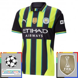 Manchester City Bortedrakt Champions League With Patch 2024-2025 Fotballdrakter