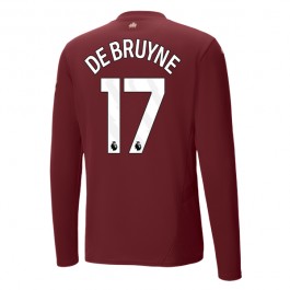 Manchester City De Bruyne 17 Tredjedrakt 2024-2025 L/S Fotballdrakter